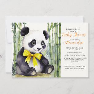 Invitación a Baby Shower de Baby Panda