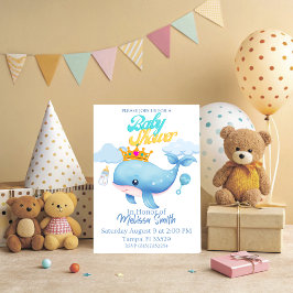 Invitación a Baby Shower de Baby Whale