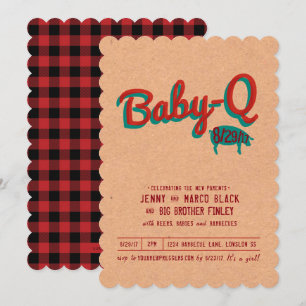 Invitación a Baby Shower de barbacoa