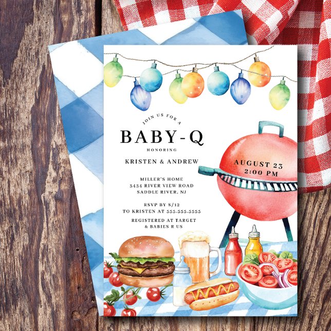 Invitación a Baby Shower de BBQ Bliss (Subido por el creador)