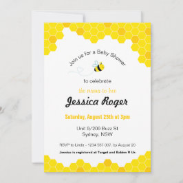 Invitación a Baby Shower de Bee
