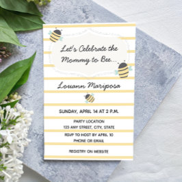 Invitación a Baby Shower de Bee