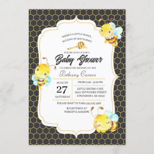 Invitación a Baby Shower de Bee