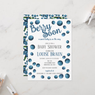 Invitación a Baby Shower de Berry pronto