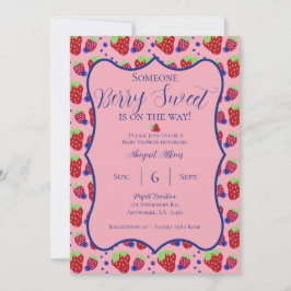 Invitación a Baby Shower de Berry Sweet