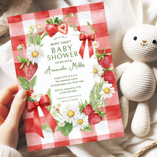 Invitación a Baby Shower de Berry Sweet