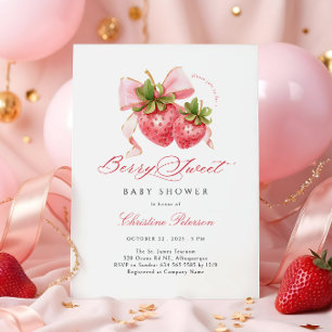 Invitación a Baby Shower de Berry Sweet