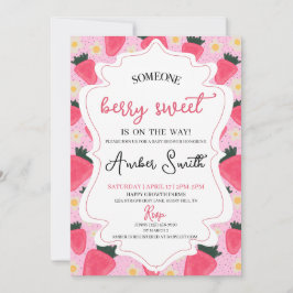 Invitación a Baby Shower de Berry Sweet
