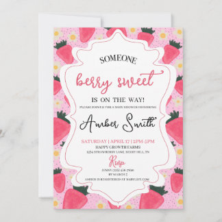 Invitación a Baby Shower de Berry Sweet