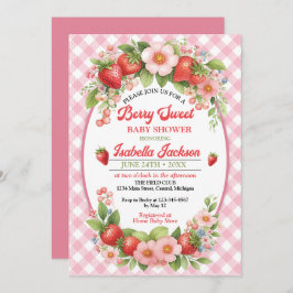 Invitación a Baby Shower de Berry Sweet Chica