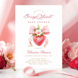 Invitación a Baby Shower de Berry Sweet Coquette F