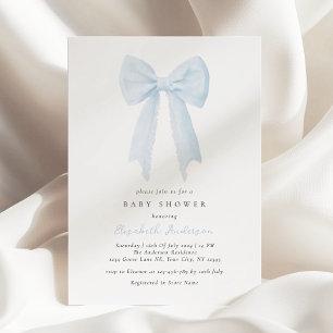 Invitación a Baby Shower de Blue Bow