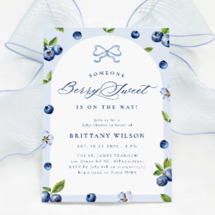 Invitación a Baby Shower de Blue eberry Sweet