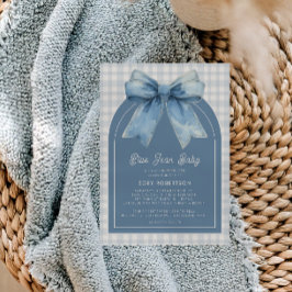 Invitación a Baby Shower de Blue Jean Baby Boy