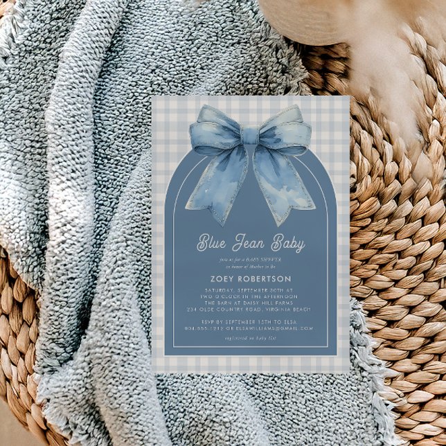 Invitación a Baby Shower de Blue Jean Baby Boy (Subido por el creador)