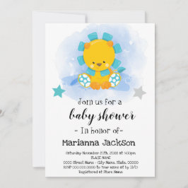 Invitación a Baby Shower de Blue Lion