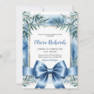 Invitación a Baby Shower de Blue Ribbon Chinoiseri