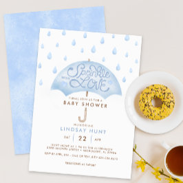 Invitación a Baby Shower de Blue Umbrella Sprinkle