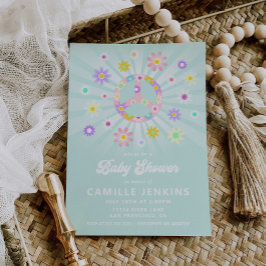 Invitación a Baby Shower de Boho Daisy Chica