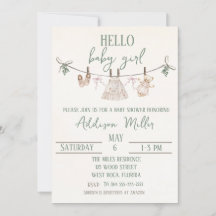 Invitación a Baby Shower de Boho Earth Pink Chica