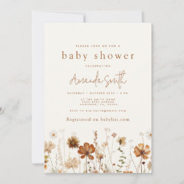 Invitación a Baby Shower de Boho Fall