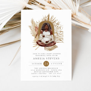 Invitación a Baby Shower de Boho Florals