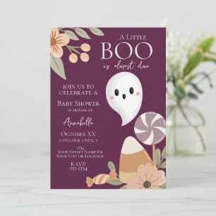 Invitación a Baby Shower de Boho Halloween - Fanta