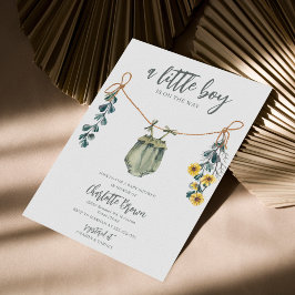 Invitación a Baby Shower de Boho & Sage Boy