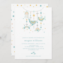 Invitación a Baby Shower de Boho Sea Animal