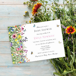 Invitación a Baby Shower de Boho Summer Wildflower