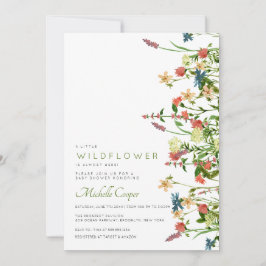 Invitación a Baby Shower de Boho Wildflower