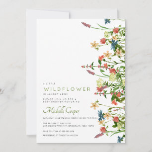 Invitación a Baby Shower de Boho Wildflower