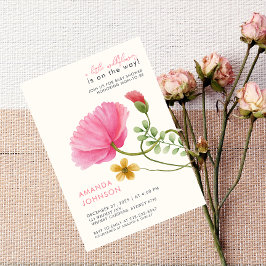 Invitación a Baby Shower de Boho Wildflower Floral