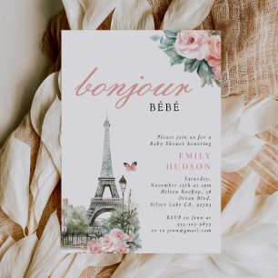 Invitación a Baby Shower de Bonjour Bébé France