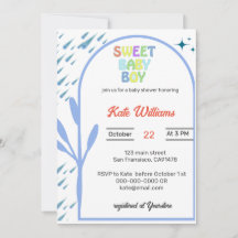 Invitación a Baby Shower de Budget Oh Boy