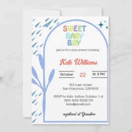 Invitación a Baby Shower de Budget Oh Boy