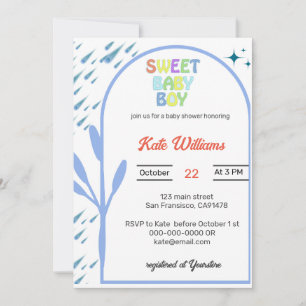Invitación a Baby Shower de Budget Oh Boy