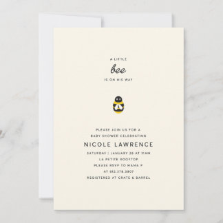 Invitación a Baby Shower de Bumblebee