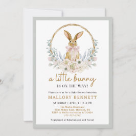 Invitación a Baby Shower de Bunny