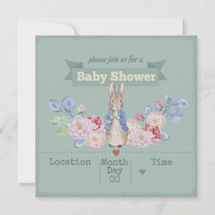Invitación a Baby Shower de Bunny