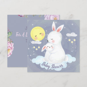 Invitación a Baby Shower de Bunny