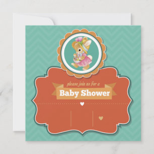 Invitación a Baby Shower de Bunny