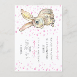 Invitación a Baby Shower de Bunny