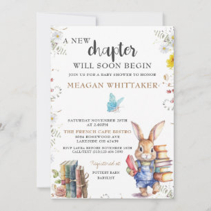 Invitación a Baby Shower de Bunny de Storybook