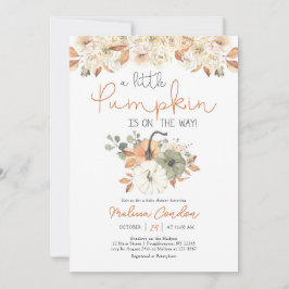Invitación a Baby Shower de calabaza pequeña