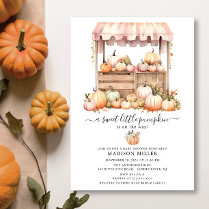 Invitación a Baby Shower de calabaza pequeña