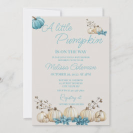 Invitación a Baby Shower de calabaza pequeña