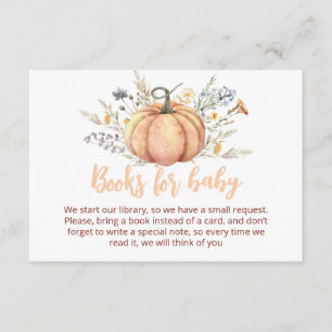 Invitación a Baby Shower de calabaza pequeña   Tem