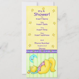 Invitación a Baby Shower de Cat Nap