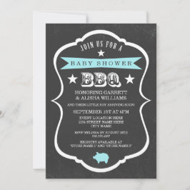 Invitación a Baby Shower de Chalkboard / Niño
